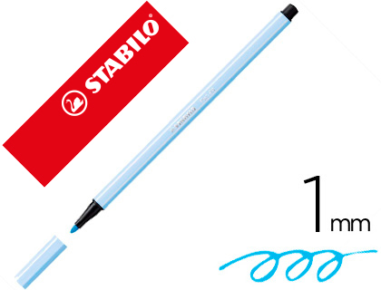 Rotulador acuarelable Stabilo Pen 68 tinta azul claro